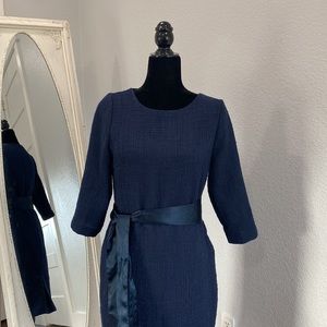 Stunning Navy Tweed ~ Middleton Dress Dainty Jewell’s Small 6 Like New Holiday